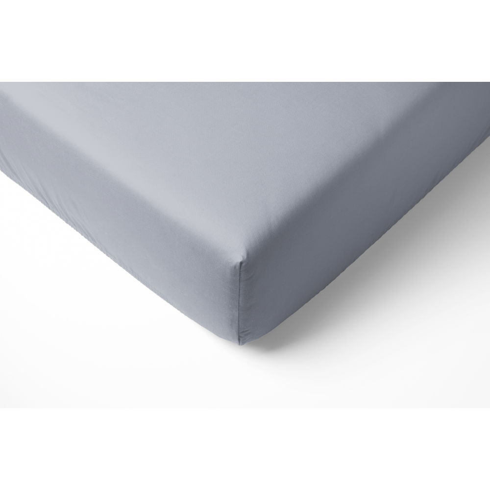 Satininė paklodė su guma „Classic grey“. Paklodės su guma, 80x200 cm, 90x200 cm, 120x200 cm, 140x200 cm, 160x200 cm, 180x200 cm