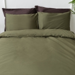 Premium satininis audinys „Moss green“. Audiniai