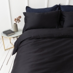 Premium satino audinys „Midnight“. Audiniai