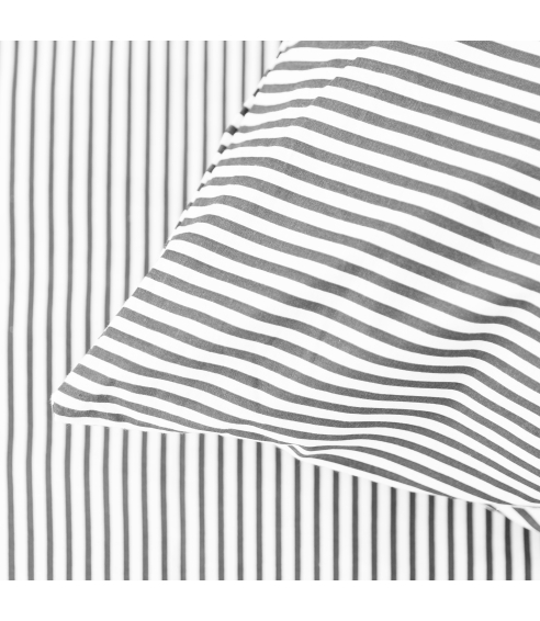 Patalynės komplektas „Grey stripe“. Medvilninė patalynė