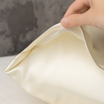 Šilkinis pagalvės užvalkalas „Cream“. Šilkiniai pagalvių užvalkalai