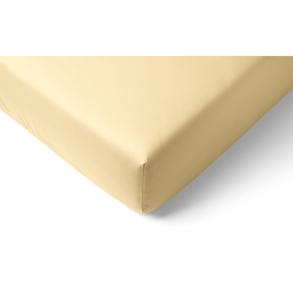 Trikotažinė paklodė su guma „Yellow“. Paklodės su guma, 160x200 cm, 180x200 cm