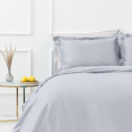 Premium satino pagalvių užvalkalai „Classic grey“. Pagalvių užvalkalai 50x70