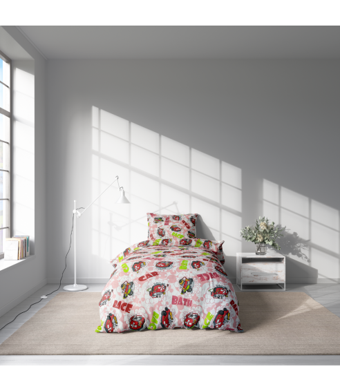 Vaikiškas patalynės komplektas „Bath red”. Vaikiška patalynė