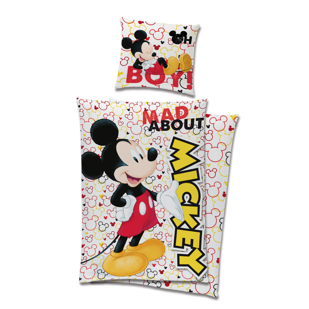 Vaikiškas patalynės komplektas „Mickey Mouse“. Vaikiška patalynė, 140x200 cm