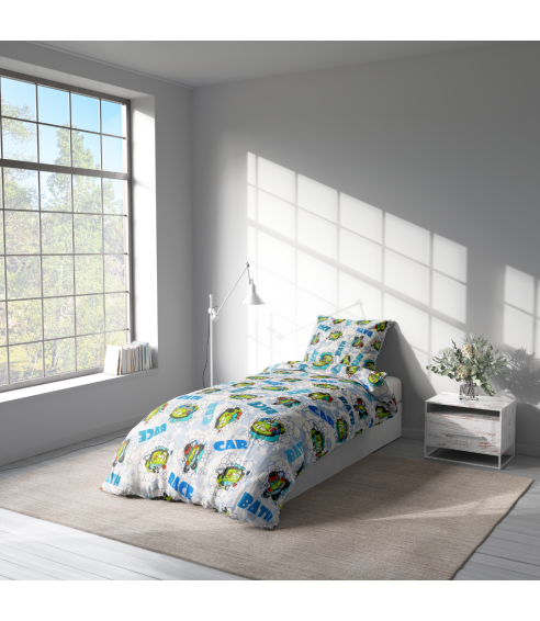 Laste voodipesu komplekt "Bath blue". Beebi voodipesu