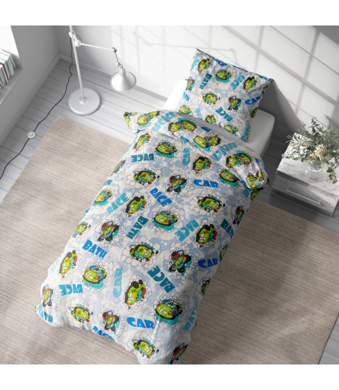 Laste voodipesu komplekt "Bath blue". Beebi voodipesu