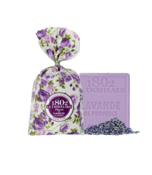 Veido ir kūno muilas su levandomis + Aromatinis maišelis su levandomis „Provence“. Namų kvapai 