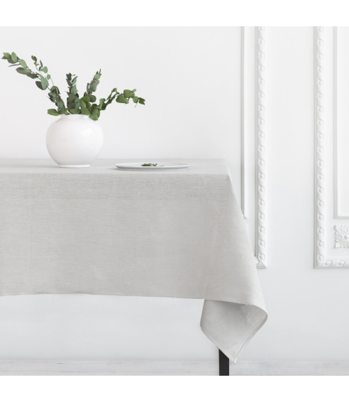 Staltiesė „Linen grey“. Lininės staltiesės