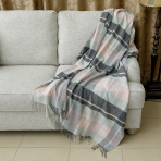 Pledas „Tartan pink“. Pledai