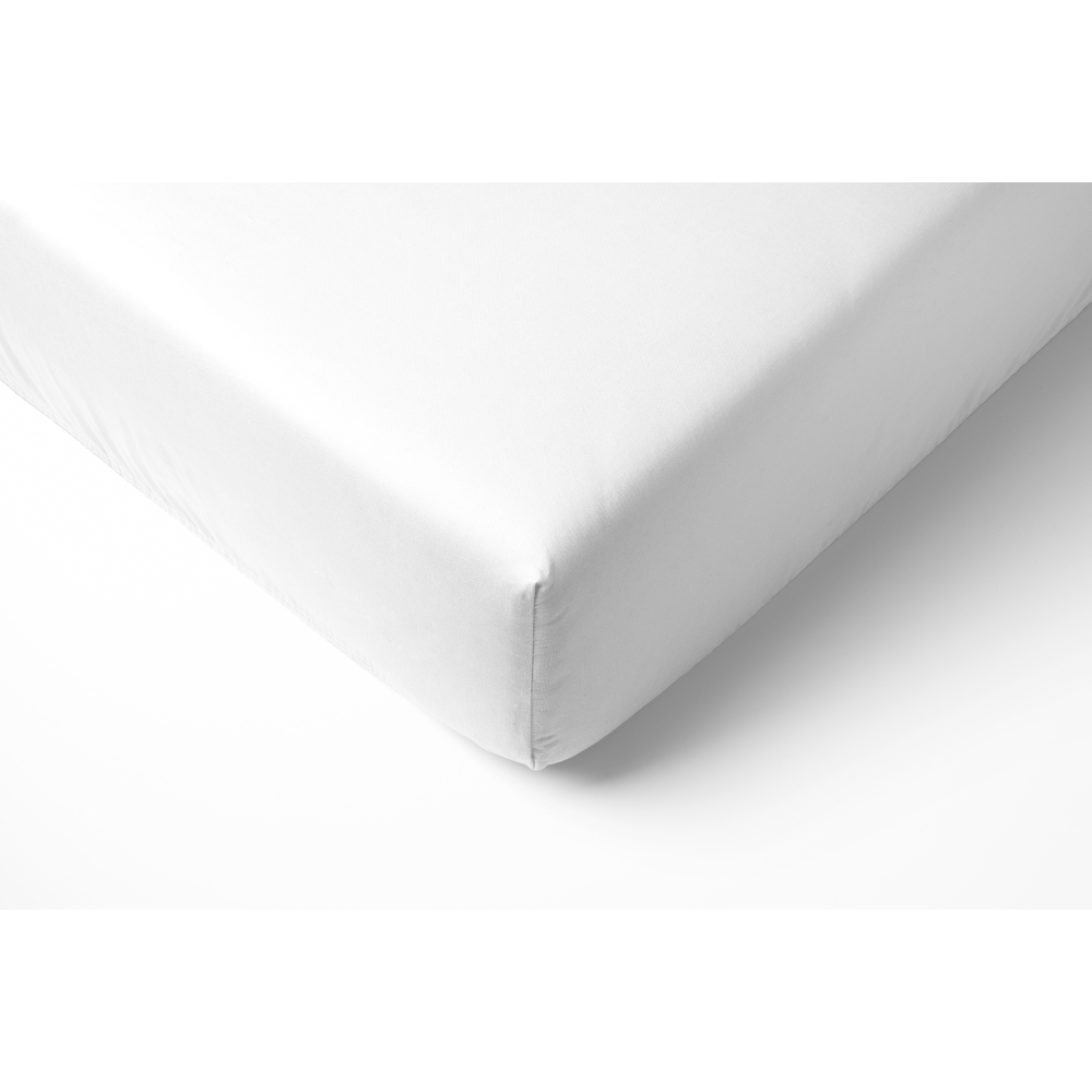Satininė paklodė su guma „Classic White“. Paklodės su guma, 90x200 cm, 140x200 cm, 160x200 cm, 180x200 cm