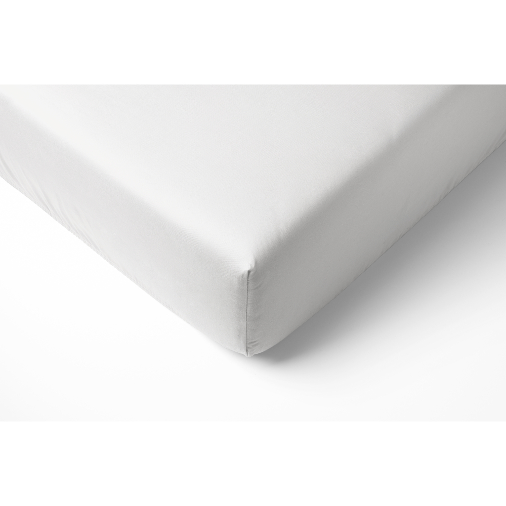Trikotažinė paklodė su guma „White“. Paklodės su guma, 90x200 cm, 140x200 cm, 160x200 cm, 180x200 cm
