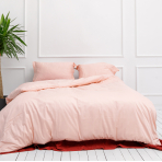 Premium satino patalynės komplektas „Classic pink“. Satino patalynė, 160x200 cm