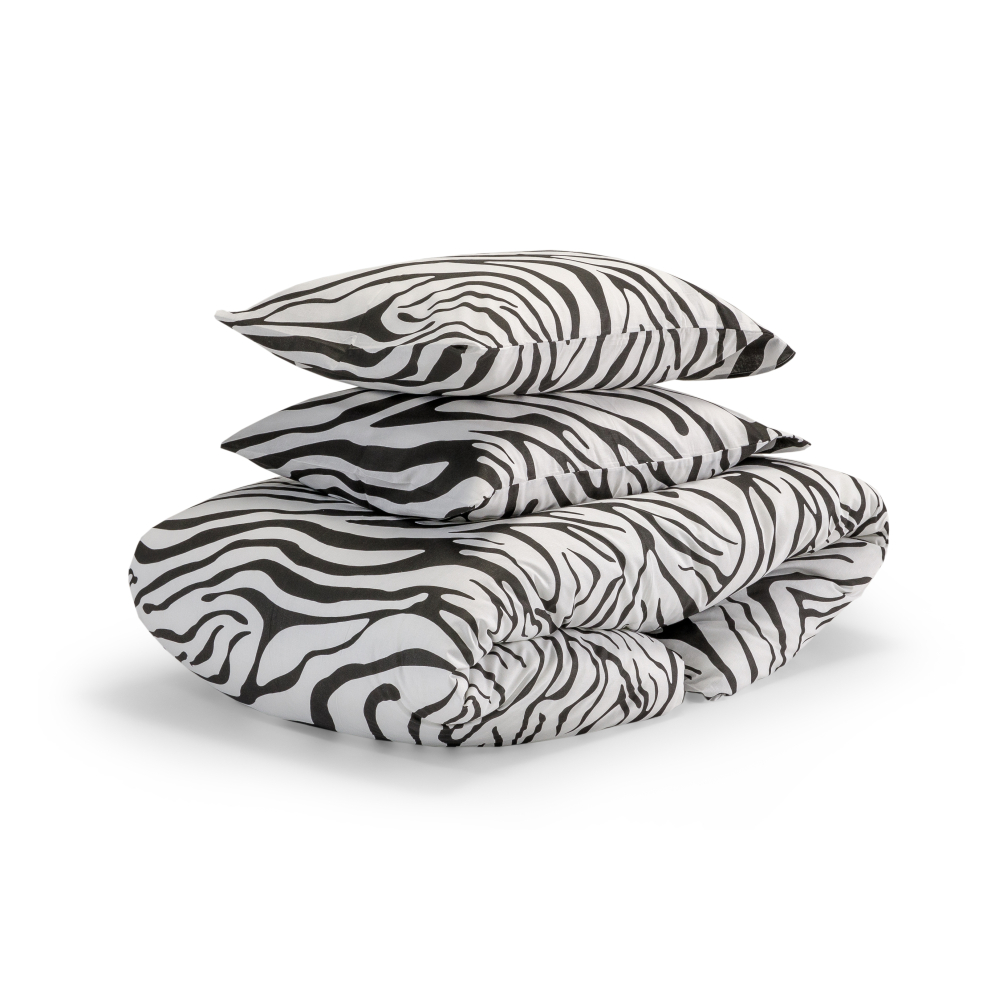 Patalynės komplektas „Zebra“. Medvilninė patalynė, 140x200 cm, 200x220 cm