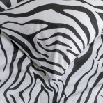Patalynės komplektas „Zebra“. Medvilninė patalynė, 140x200 cm, 160x200 cm