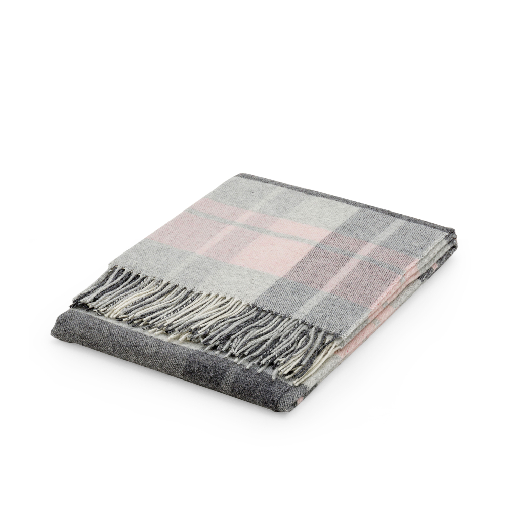 Pledas „Tartan pink“. Pledai