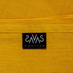 Staltiesė „Linen yellow“. Lininės staltiesės, 140x140 cm, 140x300 cm