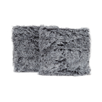 Dekoratyvinės pagalvėlės užvalkalas „Grey fluffy“ 1 vnt.