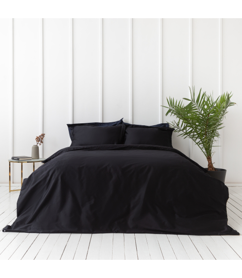 Premium satino patalynės komplektas „Midnight“. Satininė patalynė