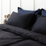 Premium satino patalynės komplektas „Midnight“. Satininė patalynė, 140x200 cm, 150x200 cm, 160x200 cm, 180x200 cm, 200x200 cm, 200x220 cm, 220x240 cm