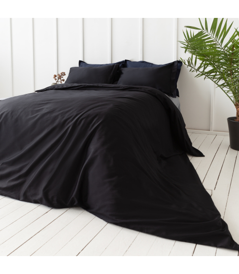 Premium satino patalynės komplektas „Midnight“. Satininė patalynė