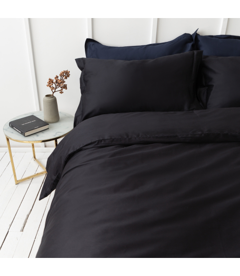 Premium satino patalynės komplektas „Midnight“. Satininė patalynė