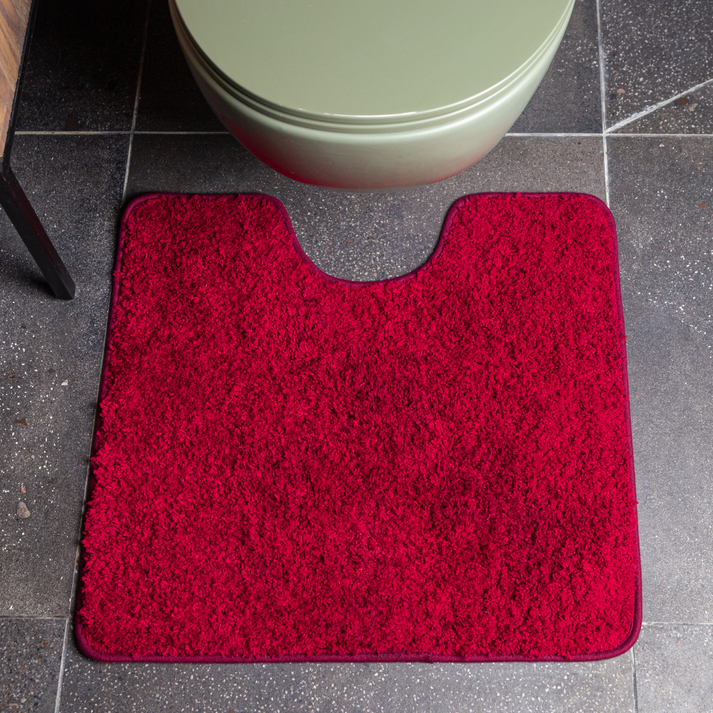 Tualeto kilimėlis „Crimson“. Vonios kilimėliai, 55x55 cm
