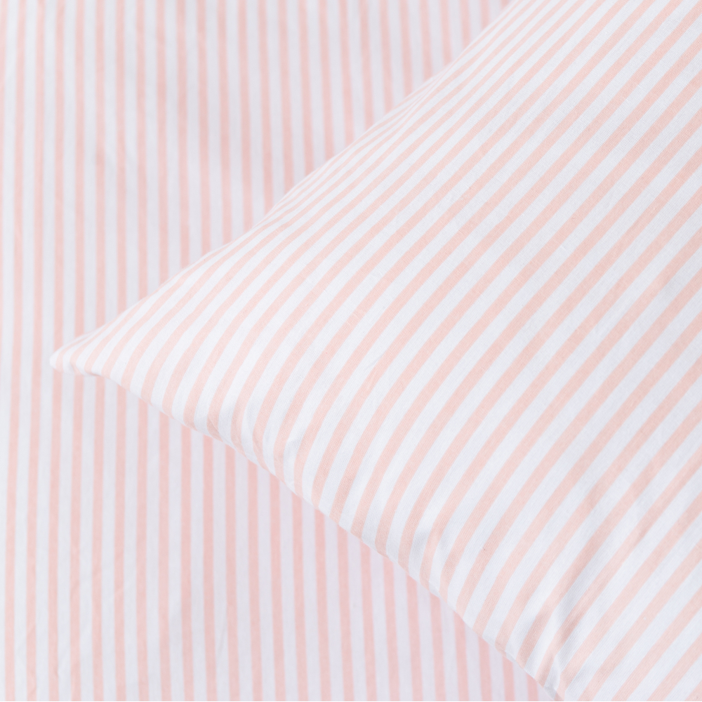 Patalynės komplektas „Rose stripes“. Medvilninė patalynė, 140x200 cm