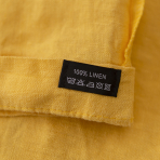 Lininė patalynė „Linen yellow“. Lininė patalynė, 140x200 cm