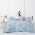 Patalynės komplektas „Toile de Jouy blue“. Medvilninė patalynė, 140x200 cm, 200x200 cm