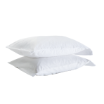 Premium satino pagalvių užvalkalai „White“ 1 vnt.. Balta patalynė