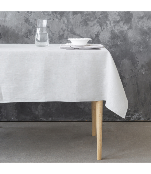 Staltiesė „Linen grey“. Lininės staltiesės