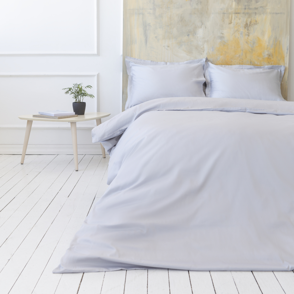 Premium satino patalynės komplektas „Classic grey“. Satininė patalynė, 140x200 cm, 150x200 cm, 160x200 cm, 180x200 cm, 200x200 cm, 200x220 cm, 220x240 cm