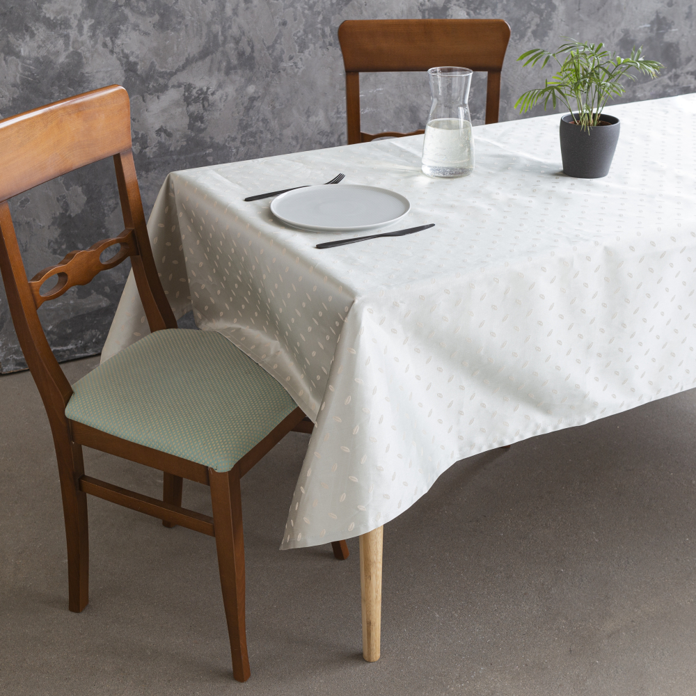 Staltiesė „Tea beans“. Medvilninės staltiesės, 140x240cm, 140x300 cm