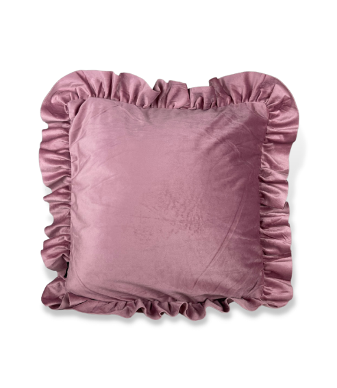 Dekoratyvinių pagalvių užvalkalai „Pink Ruffle“ 1 vnt.. Dekoratyvinių pagalvių užvalkalai