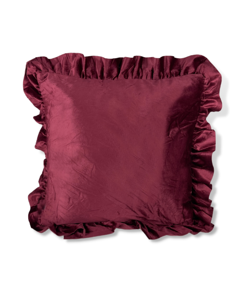 Dekoratyvinių pagalvėlių užvalkalai „Red Ruffle“ 1 vnt.. Dekoratyvinių pagalvių užvalkalai