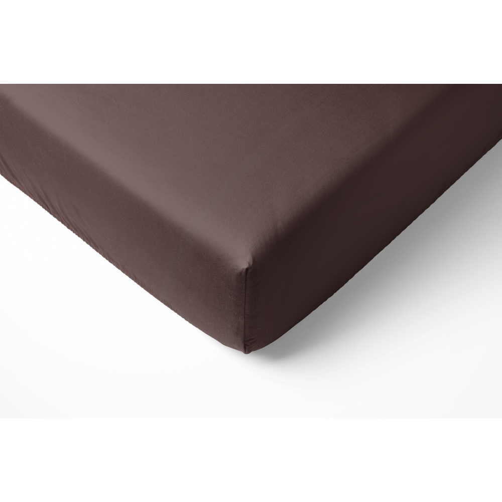 Satininė paklodė su guma „Chocolate“. Paklodės su guma, 80x200 cm, 90x200 cm, 120x200 cm, 140x200 cm, 160x200 cm, 180x200 cm