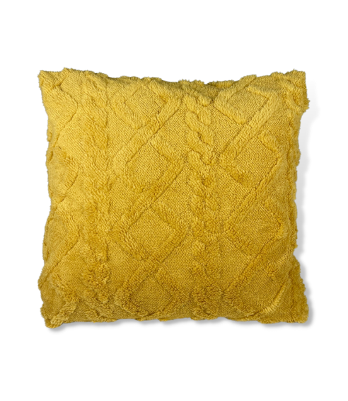Dekoratyvinių pagalvių užvalkalai „Yellow Jacquard“ 1 vnt.. Dekoratyvinių pagalvių užvalkalai
