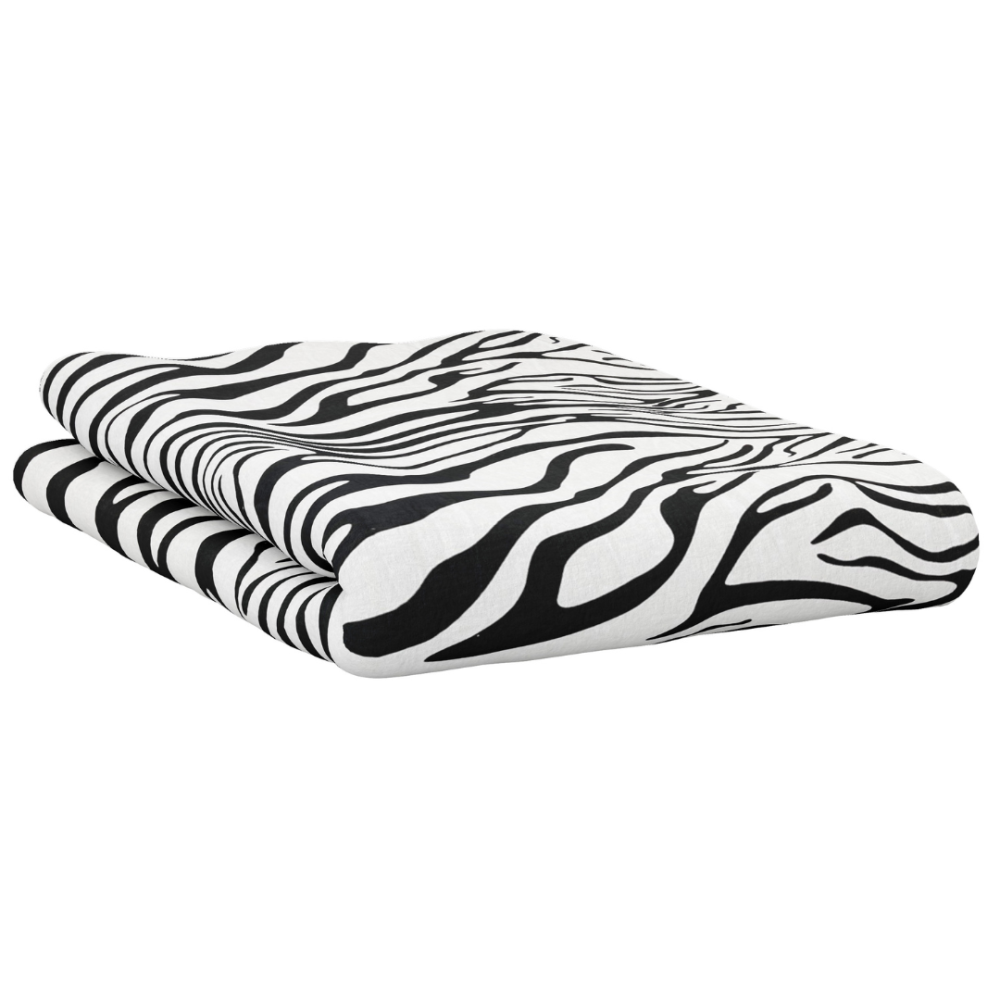 Medvilninė paklodė be gumos „Zebra“. Paklodės be gumos, 150x220 cm, 150x260 cm