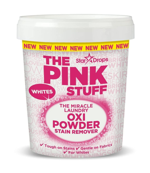 Dėmių valiklis baltiems skalbiniams „The Pink Stuff powder whites“