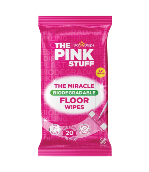 Drėgnos servetėlės grindims „Floor Wipes The Pink Stuff“