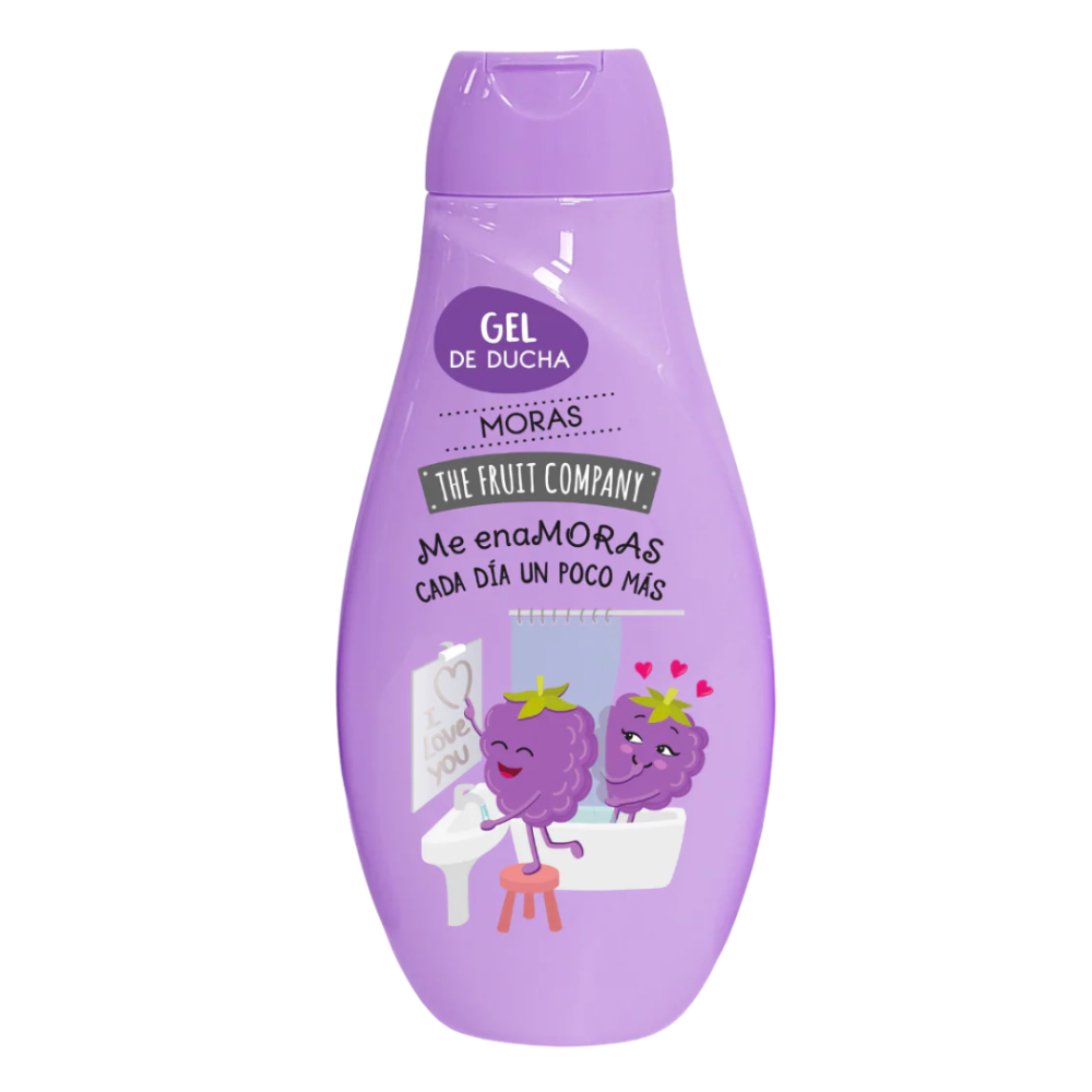 Dušo gelis „Shower Gel The Fruit Company Moras“. Dušo žele su gervuogių natomis the fruit company dizainas
