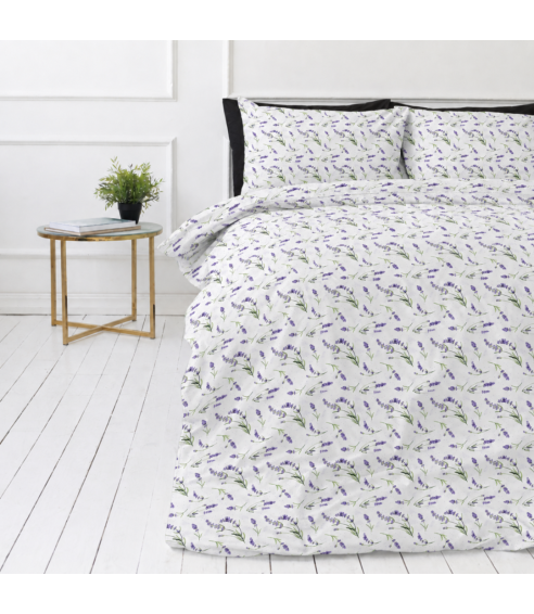Dvigulė patalynė „Lavender Breeze“. Medvilninė patalynė