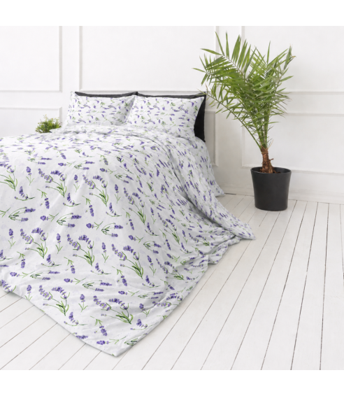 Dvigulė patalynė „Lavender Breeze“. Medvilninė patalynė