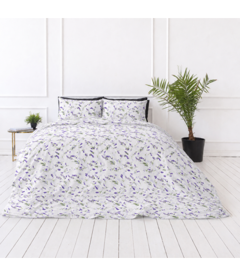 Dvigulė patalynė „Lavender Breeze“. Medvilninė patalynė