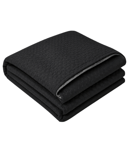 Dvipusė lovatiesė „Black trapuntino Bedspread“. Pledai
