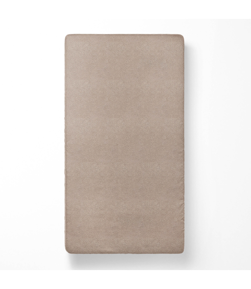 Frotinė paklodė su guma „Beige Terry sheet“. Paklodės su guma 90x200