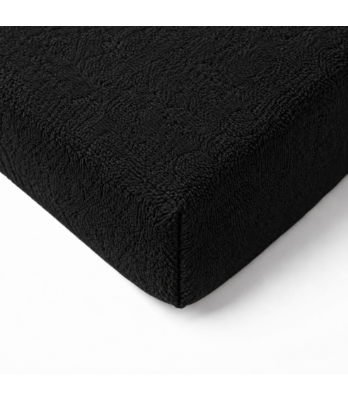 Frotinė paklodė su guma „Black frote“. Paklodės su guma 90x200