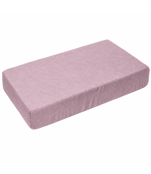 Frotinė paklodė su guma „Hushed Rose frote“. Paklodės su guma 90x200