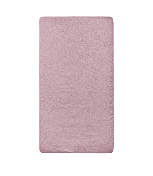 Frotinė paklodė su guma „Hushed Rose frote“. Paklodės su guma 90x200